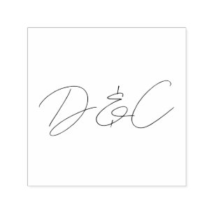 Lässige Handschrift-Hochzeit Permastempel