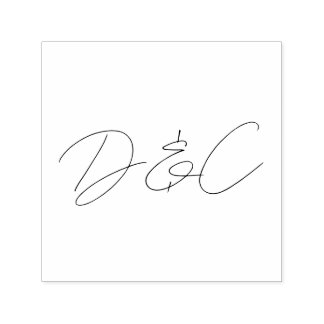 Lässige Handschrift-Hochzeit Permastempel