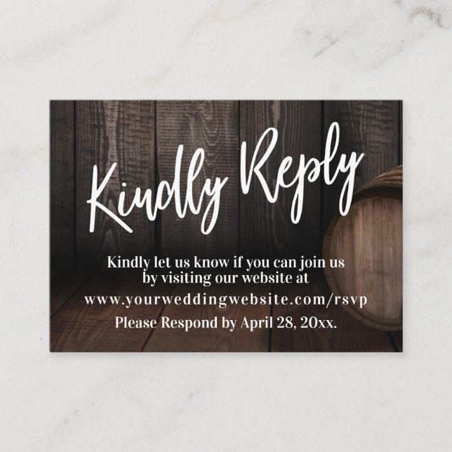 Lässige Handschrift mit freundlicher Antwort auf H Begleitkarte (Vorderseite)