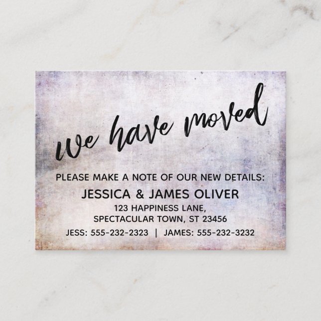 Lässige Handschrift Wir haben die Hübsche Grunge-K Visitenkarte (Vorderseite)