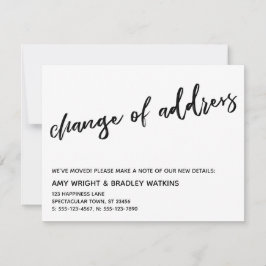 Lässige Handschriftenänderung Ankündigung