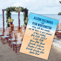 Lässige Hochzeit am Strand