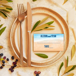 Lässige Hochzeit am Strand Platzkarte