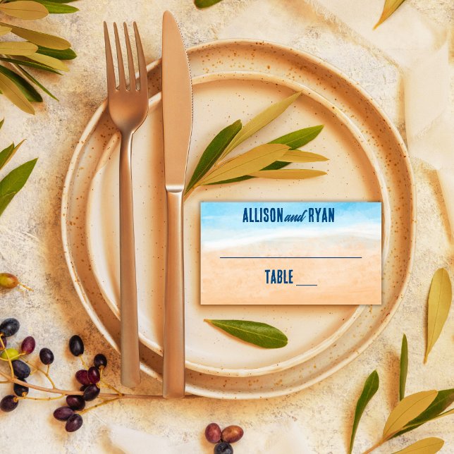 Lässige Hochzeit am Strand Platzkarte (Von Creator hochgeladen)