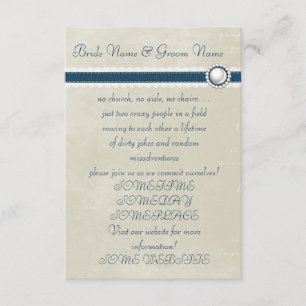 Lässige Hochzeit Einladung