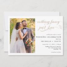 Lässige Hochzeit nur Liebe