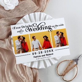 Lässige Hochzeiten mit kostenlosen Drinks sparen d Einladung