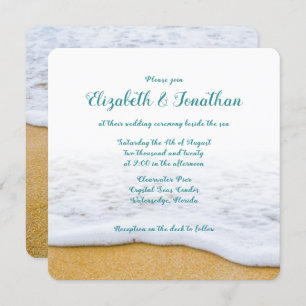 Lässige Hochzeitsfeier für Sand und Surf - Einladu Einladung