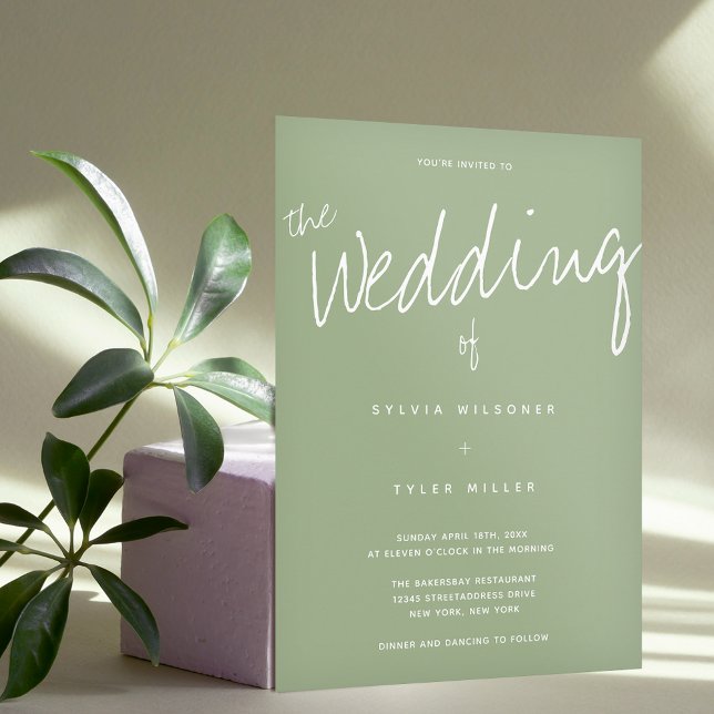 Lässige Hochzeitssage Einladung (Von Creator hochgeladen)