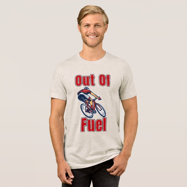 Lässige Humor Lustige Bluse Tri-Blend Shirt (Vorderseite voll)