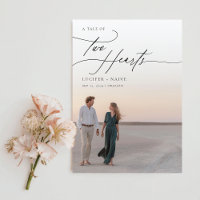 Lässige Kalligrafie Budget Foto Hochzeit