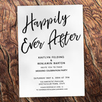 lässige Post-Hochzeit-Party "Happy Ever After"