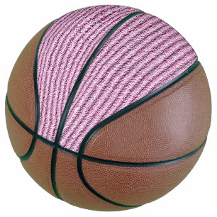 Lässige rosa Kordelstreifenmuster Basketball