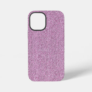 Lässige rosa Kordelstreifenmuster iPhone 12 Mini Hülle