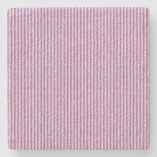 Lässige rosa Kordelstreifenmuster Steinuntersetzer