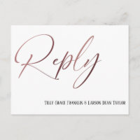 Lässige Rose Gold Handwriting UAWG Song Anfrage