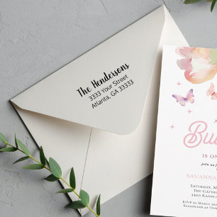 Lässige Script-Rücksendeadresse Permastempel