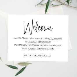 Lässige Skriptnamen Begrüßungskörbe