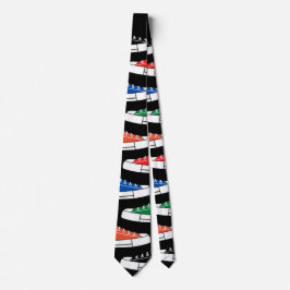 Lässige Sneakers Black Neck Tie Krawatte