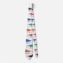 Lässige Sneakers Unisex Neck Tie