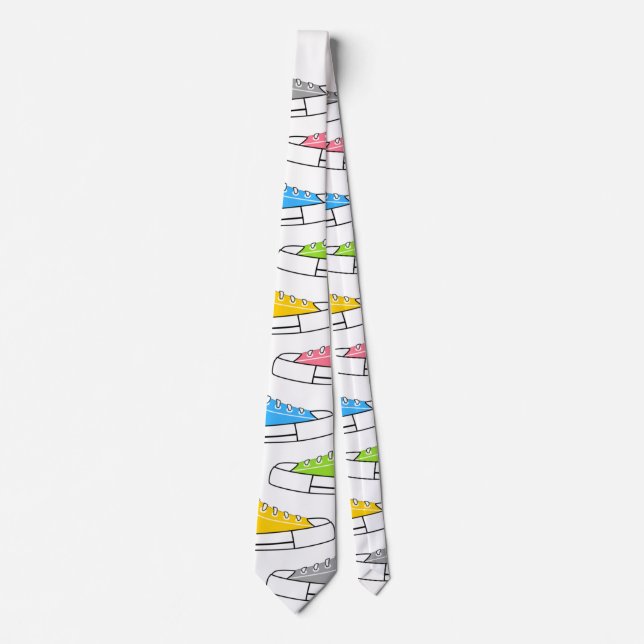 Lässige Sneakers Unisex Neck Tie Krawatte (Vorderseite)
