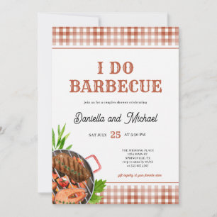 Lässige Sommer-I-Do-Barbecue-Hochzeitsdusche Einladung
