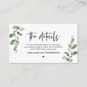 Lässige Vegetation, Schwarzer Schriftart, unsere H Begleitkarte