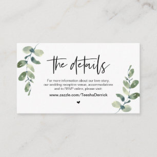 Lässige Vegetation, Schwarzer Schriftart, unsere H Begleitkarte