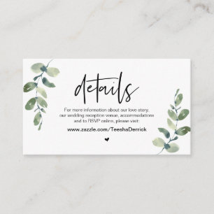 Lässige Vegetation, Schwarzer Schriftart, unsere H Begleitkarte