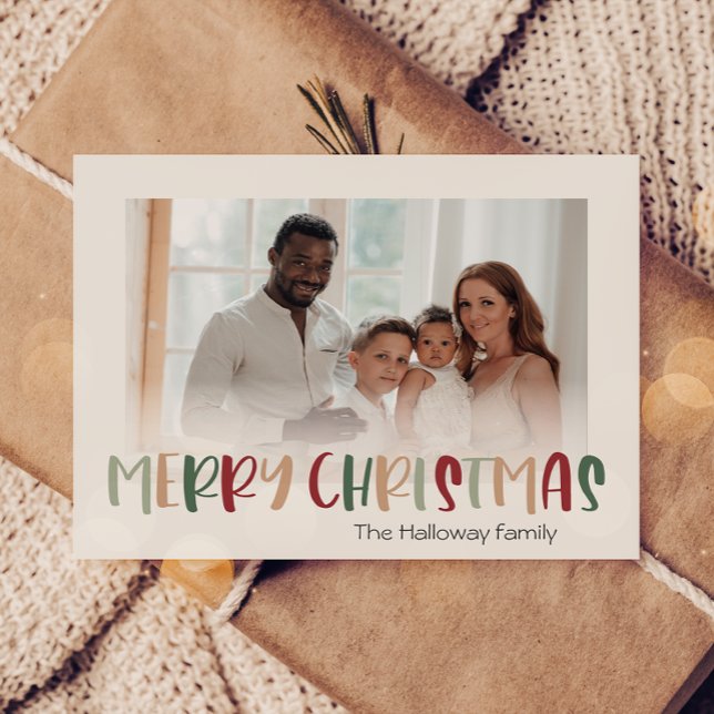 Lässige Weihnachtsfeiertage verblasstes Foto Feiertagskarte (Von Creator hochgeladen)