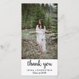 Lässiger einfacher Absolvent danken Ihnen Dankeskarte