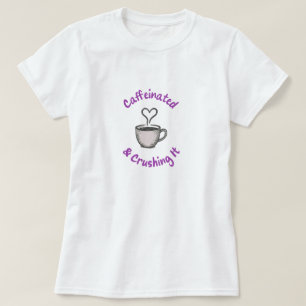 lässiger grafischer T - Shirt - Kaffeeliebhaber