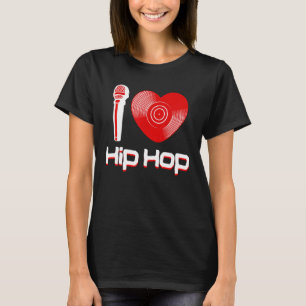 Lässiger Hip-Hop-Musik-Rap-Fan Breakdance DJ T-Shirt