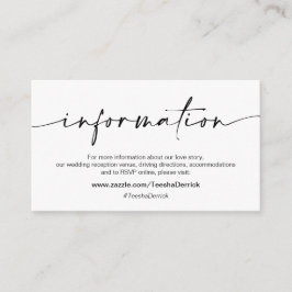 Lässiger Minimalistischer schwarzer Farbpinsel, An Begleitkarte