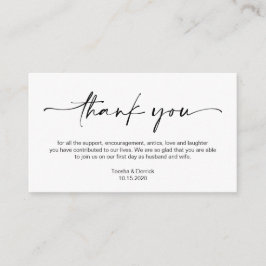 Lässiger Minimalistischer Schwarzer Tinte Pen, Hoc Begleitkarte