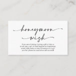 Lässiger Minimalistischer Schwarzer Tinte Pen, Hon Begleitkarte<br><div class="desc">Das ist die Lässige Minimalistische Black Tinte Pen,  Honeymoon Wish,  Wedding Enclosure Card. Sie können die Farben des Schriftartes ändern und Ihre Hochzeitsdetails in den entsprechenden Schriftart / Schrift hinzufügen.#TeeshaDerrick</div>