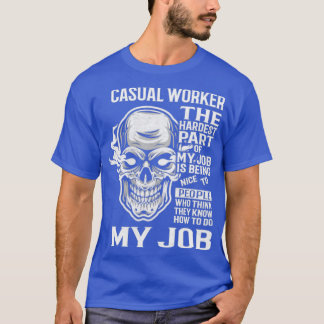 Lässiger Mitarbeiter T-Shirt