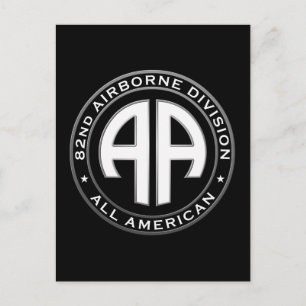 lässiger Patch der 82. Im Flugzeug Division Postkarte