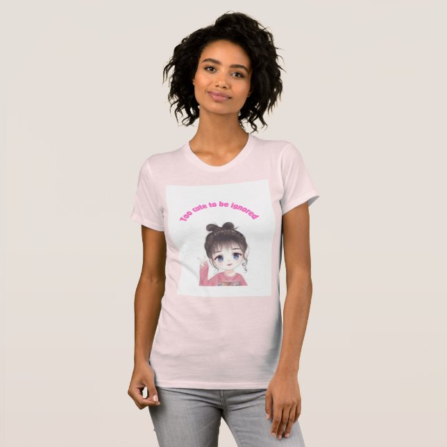 Lässiger T - Shirt von Frauen - weiche Baumwolle A (Vorne ganz)