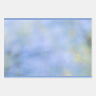 Lässiges Abstraktes Blaugelbes Muster Geschenkpapier Set