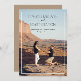 Lässiges Foto Hochzeit speichert das Datum Save The Date