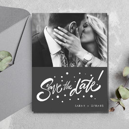 Lässiges Hochzeitshaushaltsplan Save the Date Postkarte