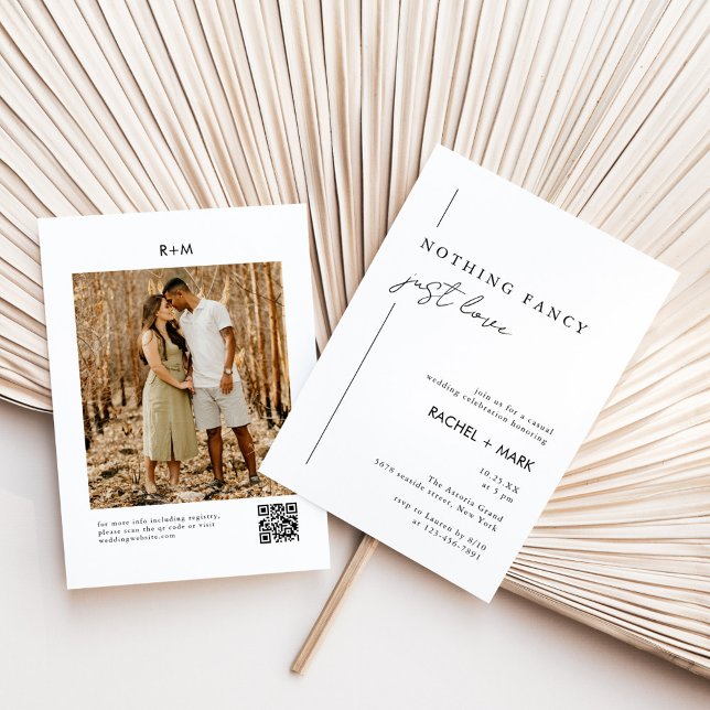 Lässiges Minimalistisches Nichts Extravagant nur L Einladung (Von Creator hochgeladen)