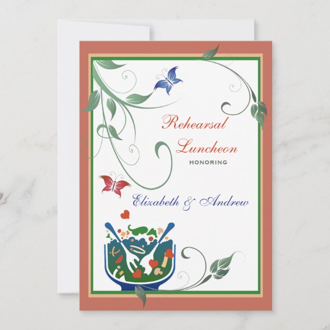 Lässiges Mittagessen - Probe Mittag Einladung (Vorderseite)