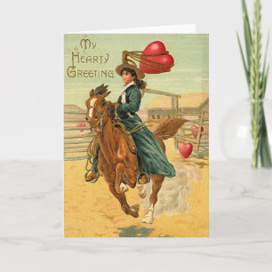 Lasso mein Herz Vintag Valentine Feiertagskarte