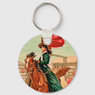 Lasso mein Herz Vintag Valentine Schlüsselanhänger