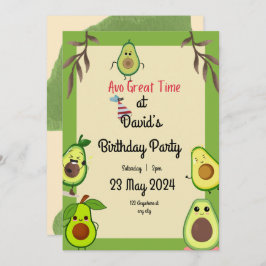 "Lass's Avo-Celebrate! Birthday Bash Einladung