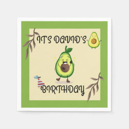 "Lass's Avo-Celebrate! Birthday Bash" Napkin Serviette