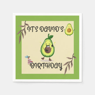 "Lass's Avo-Celebrate! Birthday Bash" Napkin Serviette