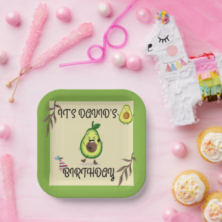 "Lass's Avo-Celebrate! Birthday Bash" Plate Pappteller